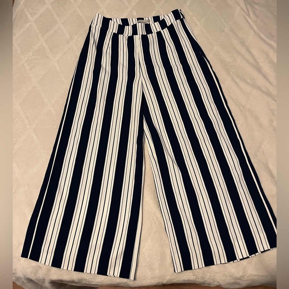 H&M Striped Palazzo Pants